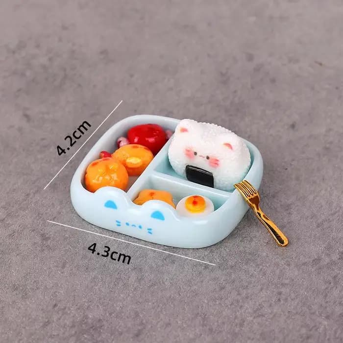 ▶ Jeu de simulation pour enfants : Mini-ensemble de jeu de repas de boulettes de riz, modèle de nour