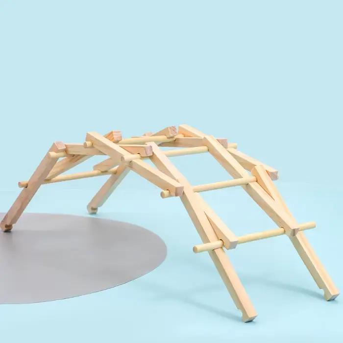 Pont en arc en bois pour enfants, bricolage scientifique, petite expérience de production, modèle d'