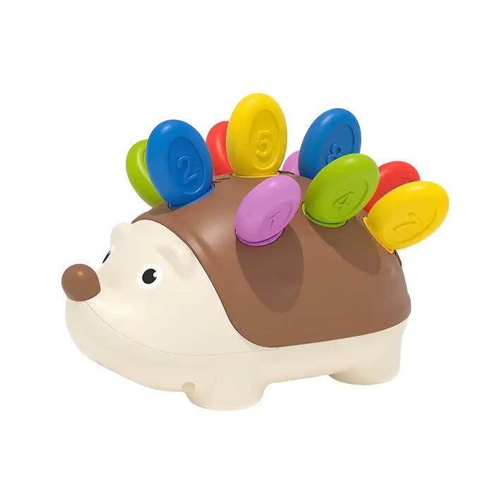 Jouet éducatif pour enfants avec hérisson en peluche, avec des fonctions de correspondance des chiff