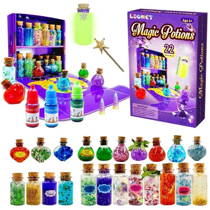 Kit de fabrication de potions magiques LDomet pour enfants, kit de fabrication de potions féériques 