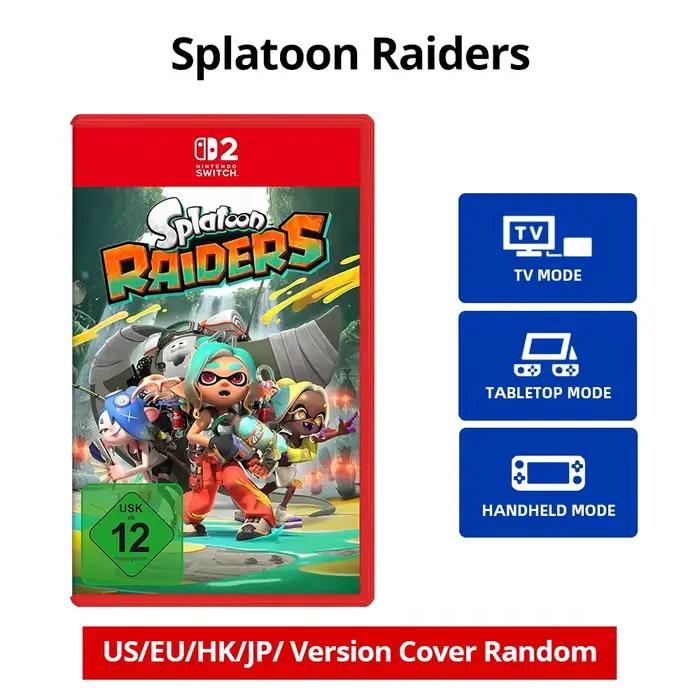 Nintendo Switch 2 Splatoon Raiders Cartouche Physique Game Card Action Shooter Chasse au Trésor Expl
