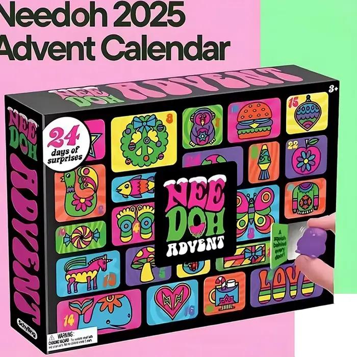 2025 Nee Doh calendrier de l'avent 24 jours compte à rebours de noël avec boîtes Surprise cadeau drô