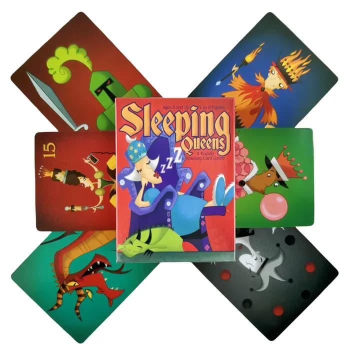 Jeu de société Full English Sleeping Queens, carte de jeu familiale, cadeau de réveil, jeu de straté