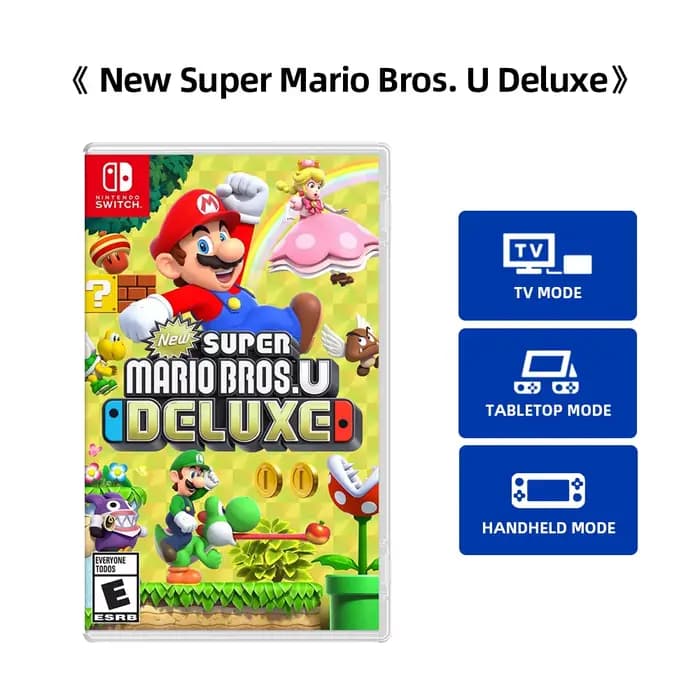 Nouveau Super Mario Bros U Deluxe-Nintendo Switch offres de jeux carte de jeu physique originale off