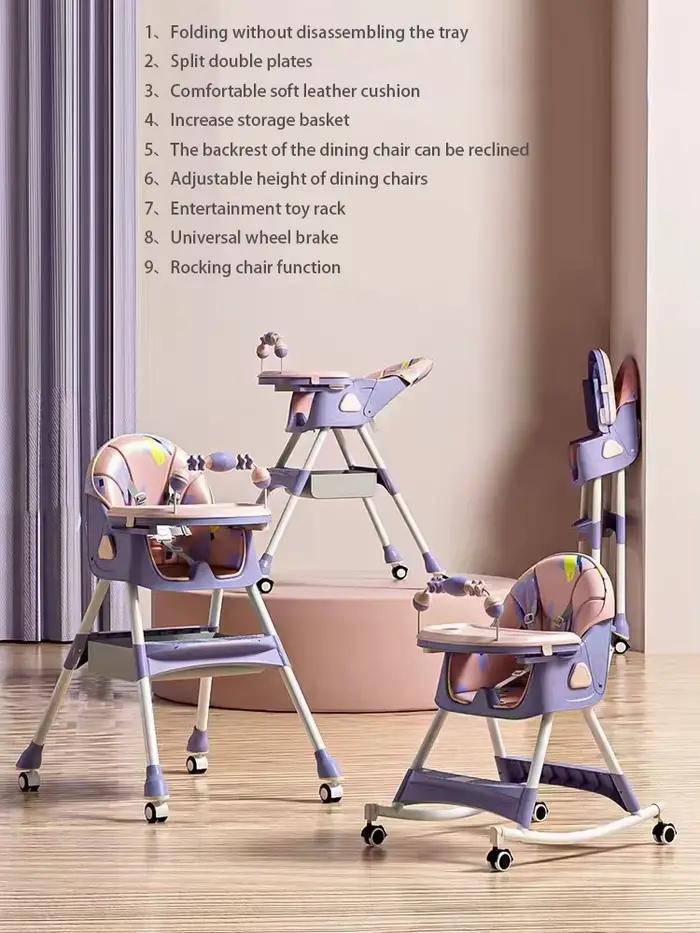 Table à manger et chaises pour bébé, table à manger et chaises multifonctions, table à manger pour e