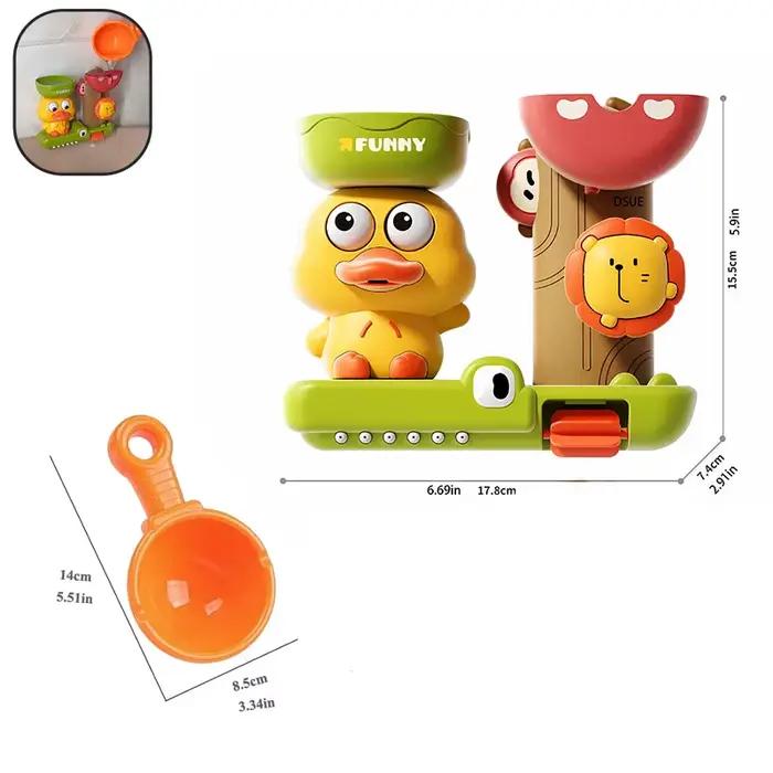 Jouet de bain pour bébé, jeu d'eau en forme de canard/fleur, roue à eau Lion, amusant pour enfants, 