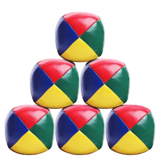 6 pièces lisse Durable jonglerie balle jonglerie balles ensemble pour les débutants apprendre à mala