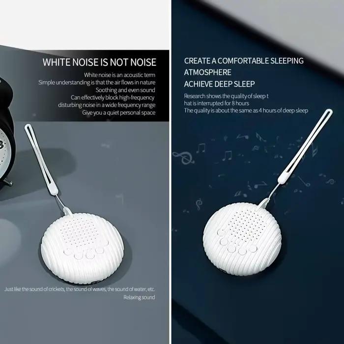 Machine à bruit blanc 10/12 sons, Rechargeable par USB, Portable, pour bébé, adulte, personnes âgées