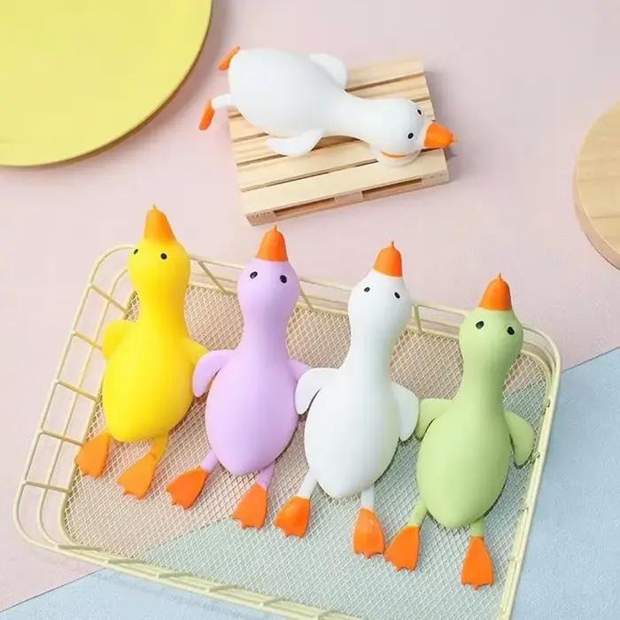 Jouets anti-Stress colorés et amusants, animaux canard, jouets sensoriels du bout des doigts, grande