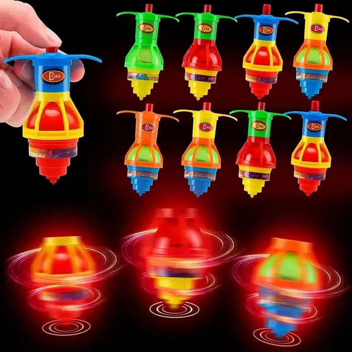 Gyroscope rotatif scintillant pour enfants, jouets pour fête d'anniversaire, cadeaux pour invités de