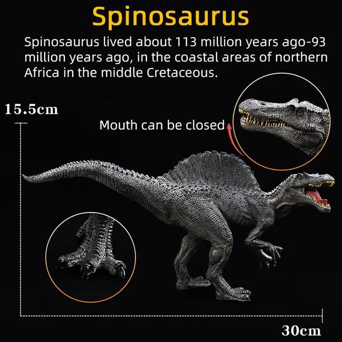Figurine de dinosaure jurassique, Spinosaurus, modèle de tyrannosaure à bouche ouverte, Collection d