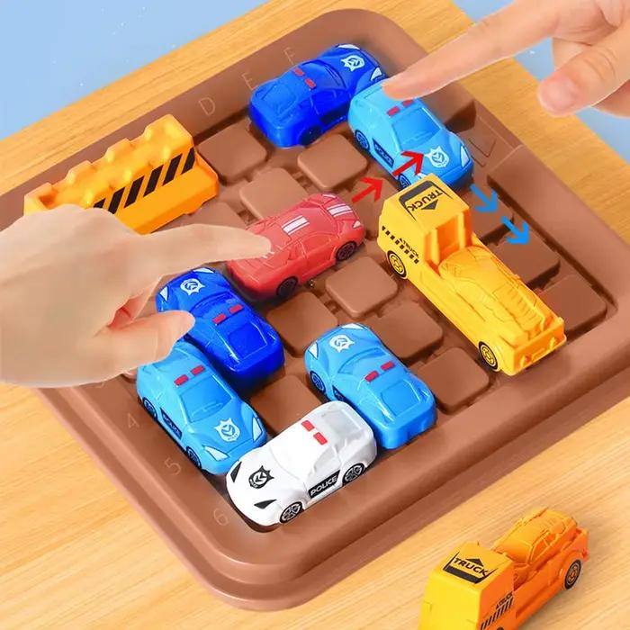 Jeux de stratégie Montessori, voiture mobile hors entrepôt, Puzzle de course, développement intellec