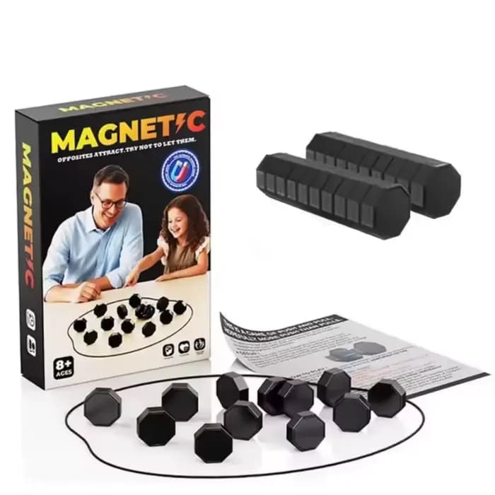 Jeu de société magnétique, jeu de pierres magnétiques interactif, jeu de stratégie pour la famille, 