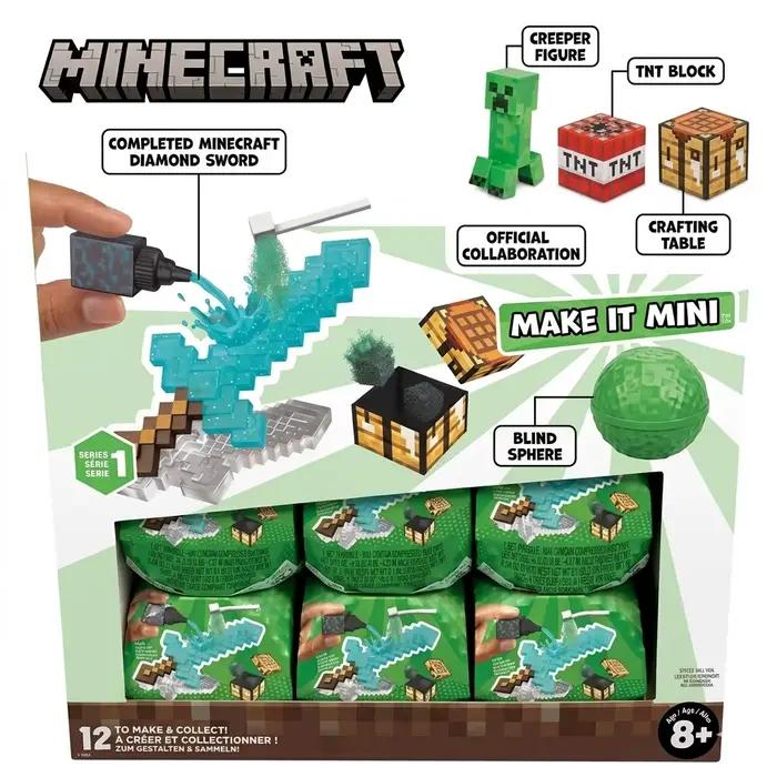 Original MGA Miniverse Minecraft Make It Mini Mystery Ball Kits de loisirs créatifs en résine DIY Fi