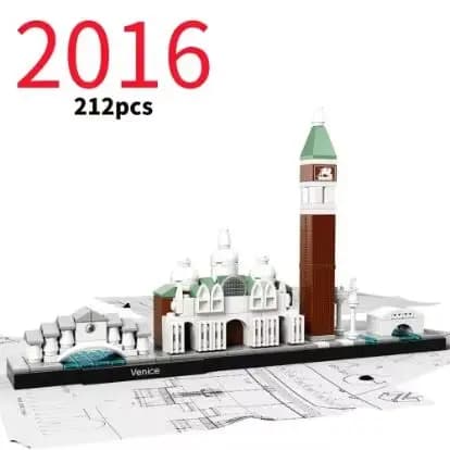 Nouvelle collection de blocs de construction Architecture Skyline 2026 (2016-2022) – Cadeau de Noël 