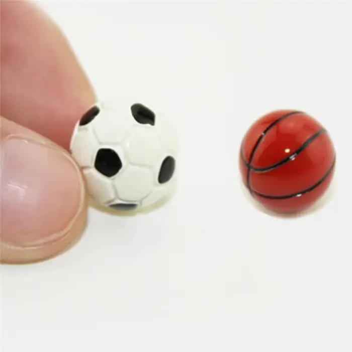 Maison de poupée 1:6/1:12 balles de sport miniatures, jouet décoratif de Football et de basket-ball