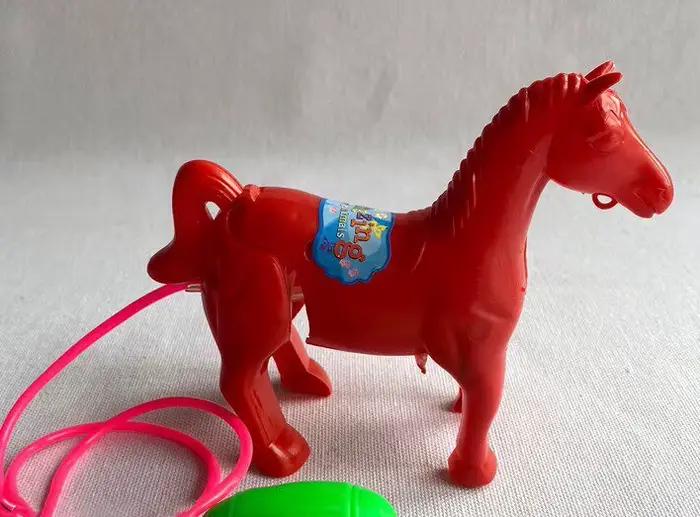 1 pièce : Jouet Poney Pneumatique à Commande par Cordon, Cheval Sautant Pneumatique, Interactif Pare