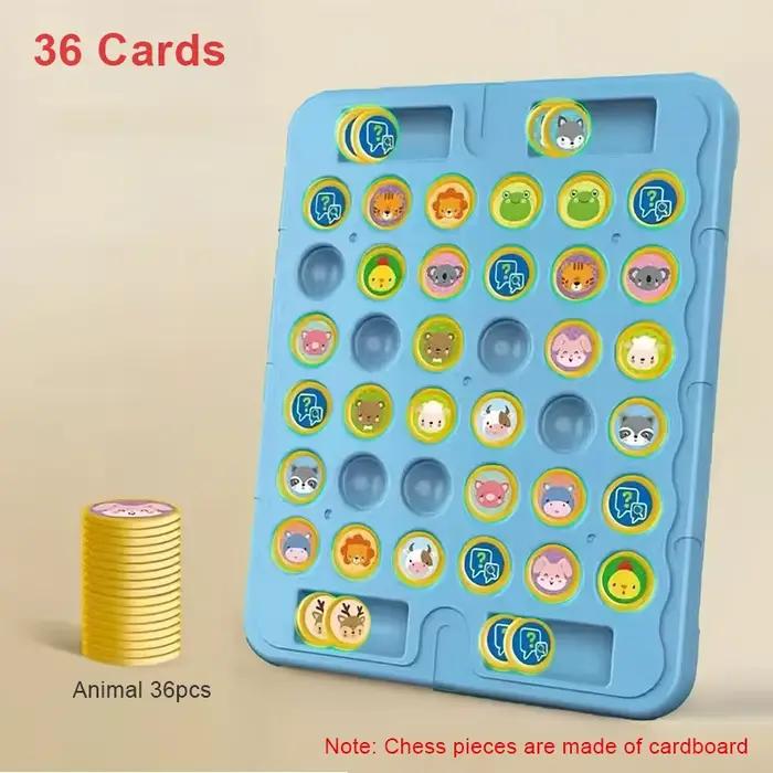 Jeux de société d'échecs à rabat d'animaux, 108 cartes, jeu de stratégie classique, réflexion cognit