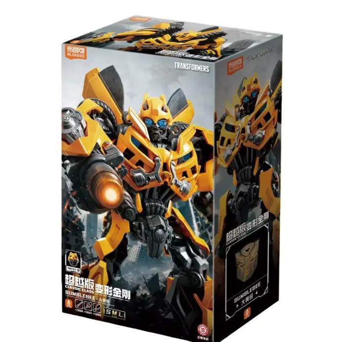 Blokees Transformers Beyond Edition Movie 3 Bumblebee & Megatron Figurine Modèle à Assembler Jouet p