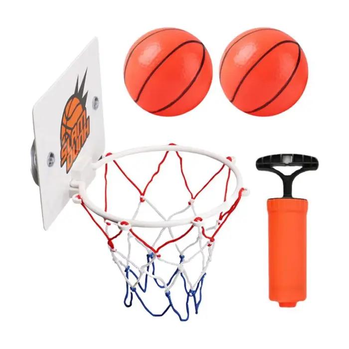 Panier de basket à ventouse avec 2 ballons, panier de basket d'intérieur pour l'entraînement, panier