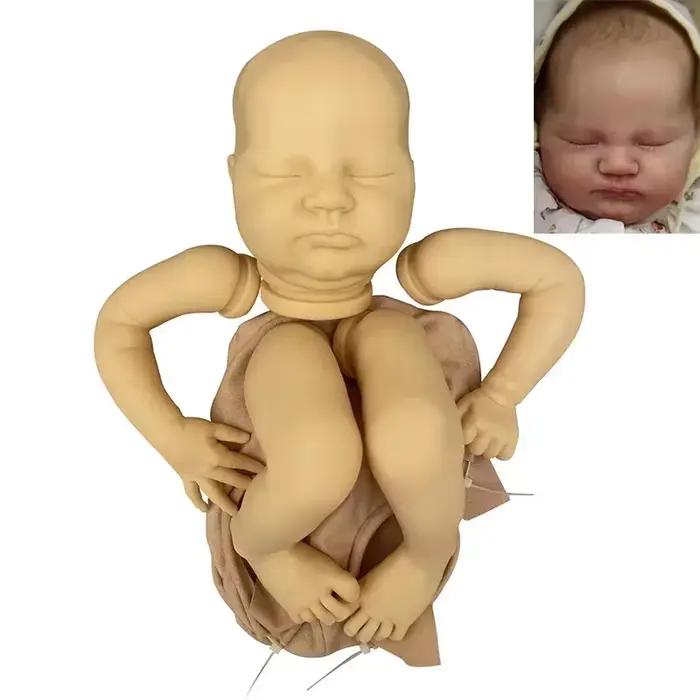 Poupées Bebe Reborn Quinlyn en vinyle souple, accessoires de jouet bricolage, pièces de beurre, 18 p