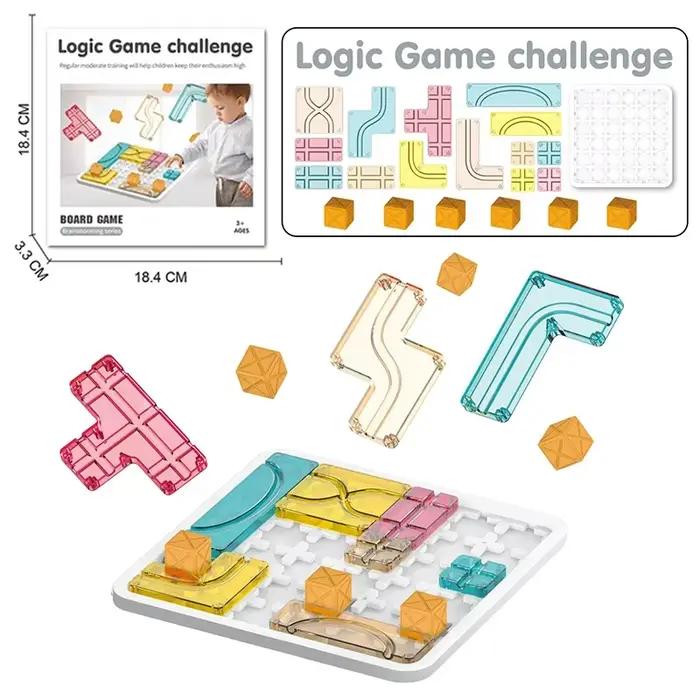 Jeux de société d'entraînement à la pensée logique pour enfants, cubes de puzzle interactifs parent-