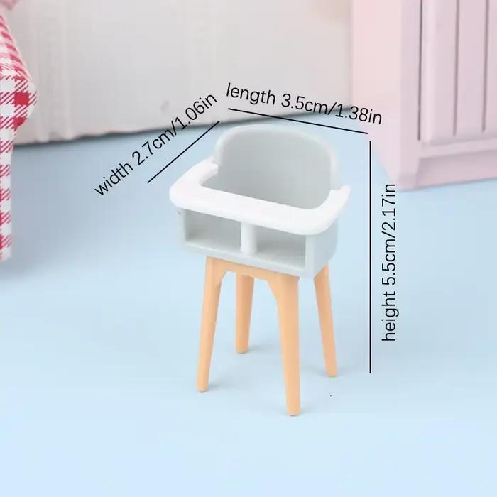 1/12 maison de poupée bébé chambre meubles accessoires toboggan/Cheval de Troie/Table/chaise de sall