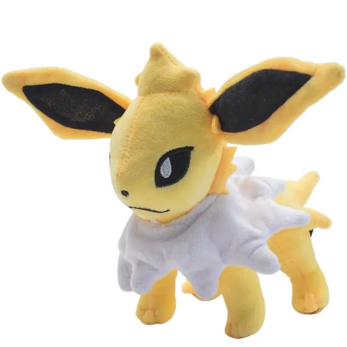 Peluche Eevee Flareon gesteon, brillant, doux, dessin animé Rick, jeu à collectionner, cadeau