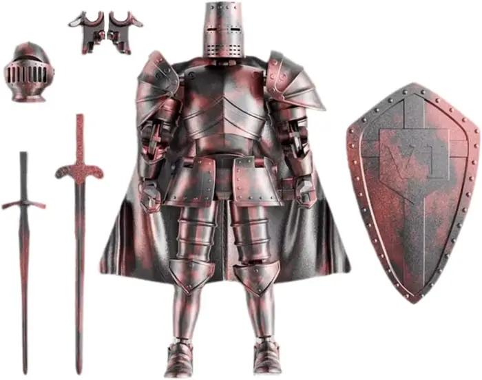 Figurine d'action Knight Armor – Robot mobile multi-articulé à monter soi-même avec armure médiévale