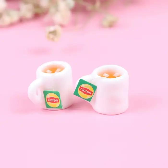 Mini Tasse à Thé en Résine, 1 Pièce, 1:12, Maison de Course Miniature, Accessoires, Jouet de Standar