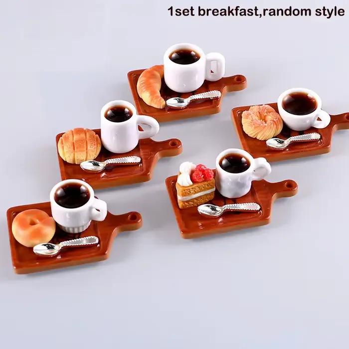 Jouet de cuisine Miniature en résine, modèle de tasse à café, simulation de nourriture et de boisson