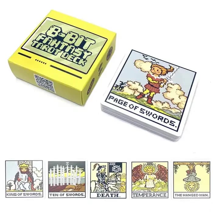 Jeu de Tarot fantastique 8 bits, carte de prophétie, Divination, fête en famille, jeu de divination,
