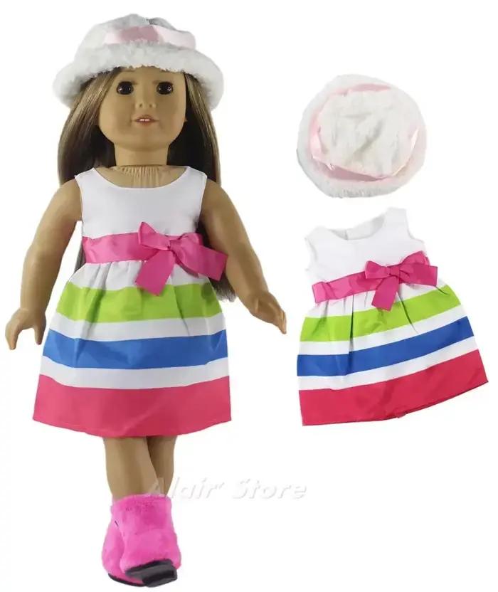 1 ensemble de beaux vêtements de poupée décontractés pour poupée américaine de 18 pouces, plusieurs 