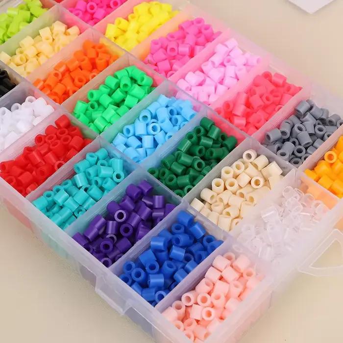 72 couleurs 5mm /2.6mm ensemble de perles de fusion Pixel Art Puzzle Hama perles bricolage 3D Puzzle