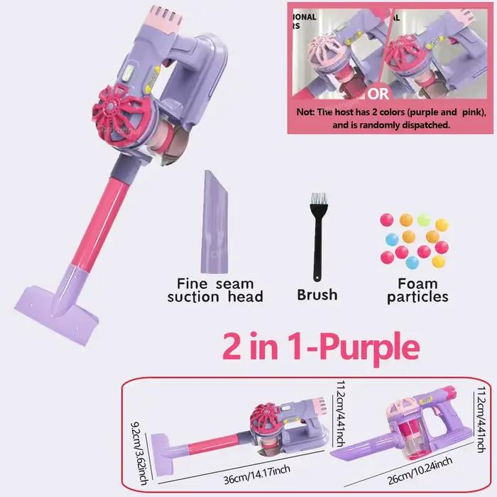 Ensemble de jouets d'aspirateur électrique de Simulation pour enfants, jeu de rôle pour le ménage, j