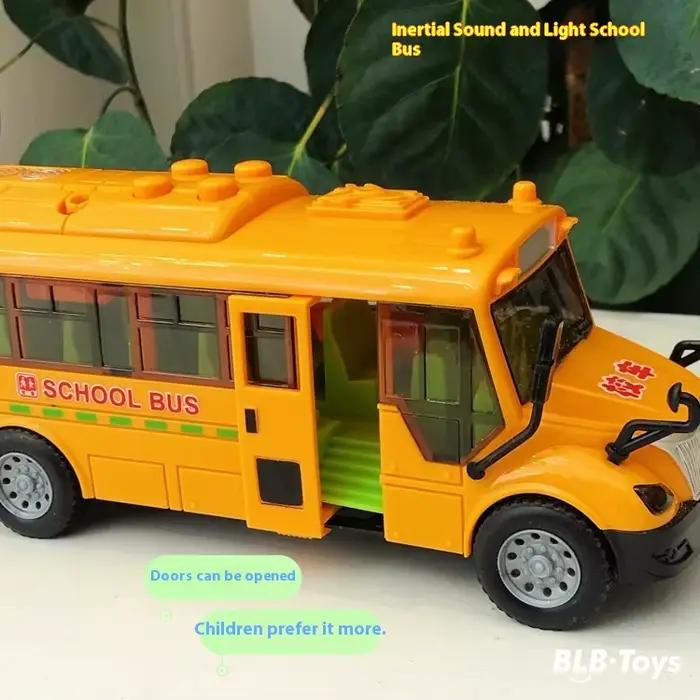Bus scolaire jouet éducatif à rétrofriction 1:30