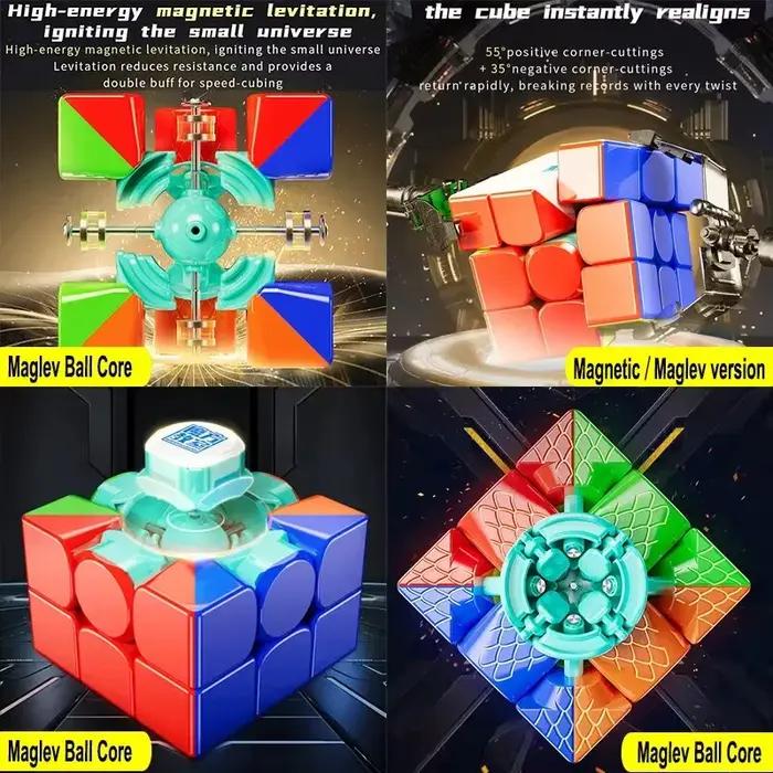 RS3M V5 3X3 Magnétique Magique Vitesse Cube Professionnel Fidget Jouets RS3 M 2023 V5 Cubo Magico Puzzle