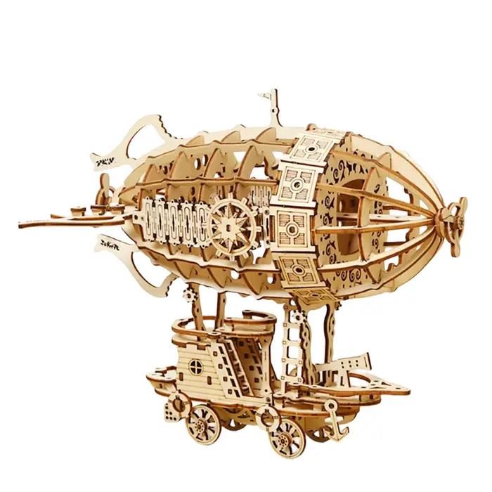 Modèle d'échelle de Puzzle en bois de voiture 3D dirigeable