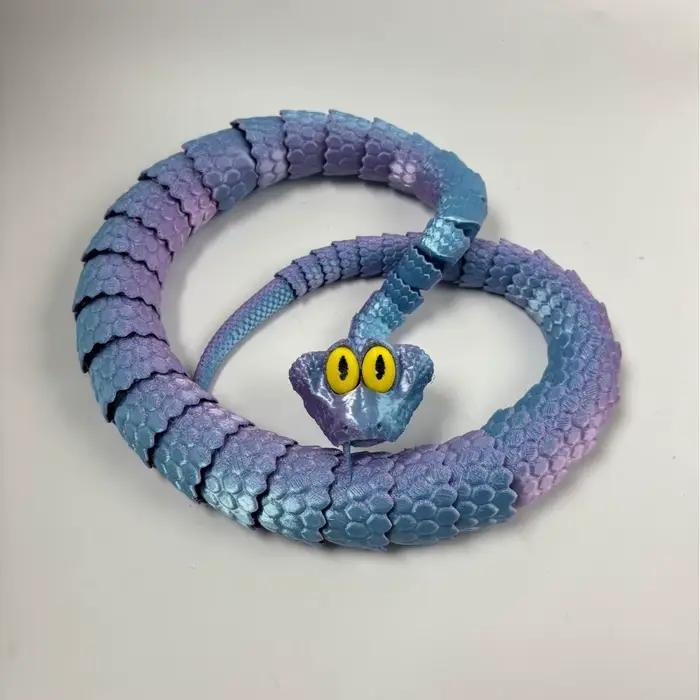 Nouveau Statue De serpent Zootopia 2 Gary De'Snake imprimée en 3D, jouet commun d'activité, modèle Animal serpent simulé, cadeau d'anniversaire pour enfants