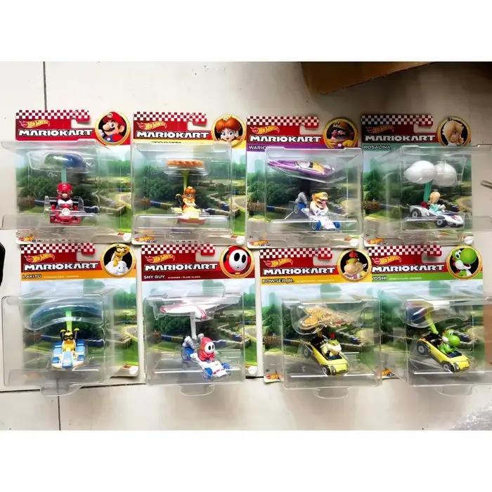 Assortiment de roues chaudes Premium 1/64 Mario Kart planeur modèle de voiture Super Mario Hotwheels 1:64 Hoteelws voitures miniatures voitures Hotweheels