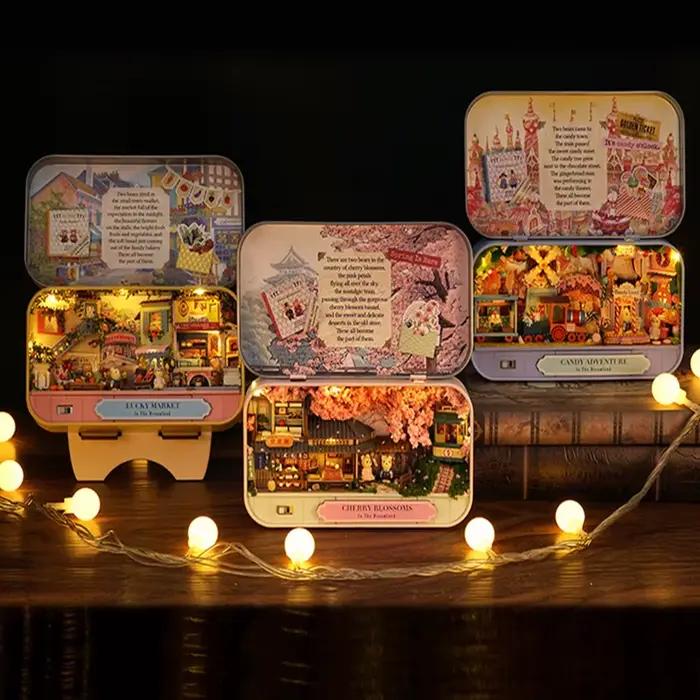 Maisons de course en bois bricolage pour filles