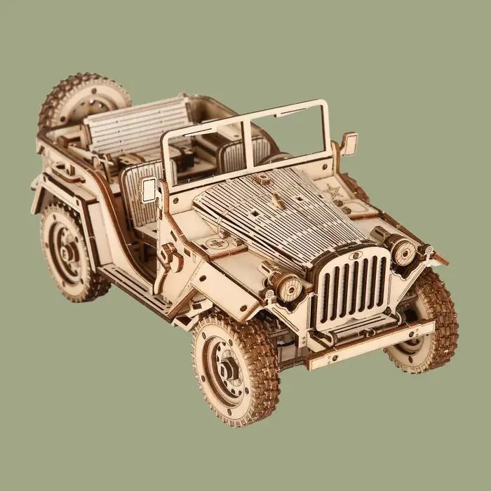 Puzzle 3D bricolage, jouet en bois, modèle d'assemblage de voiture pour adultes, cadeaux d'anniversaire, d'halloween et de noël