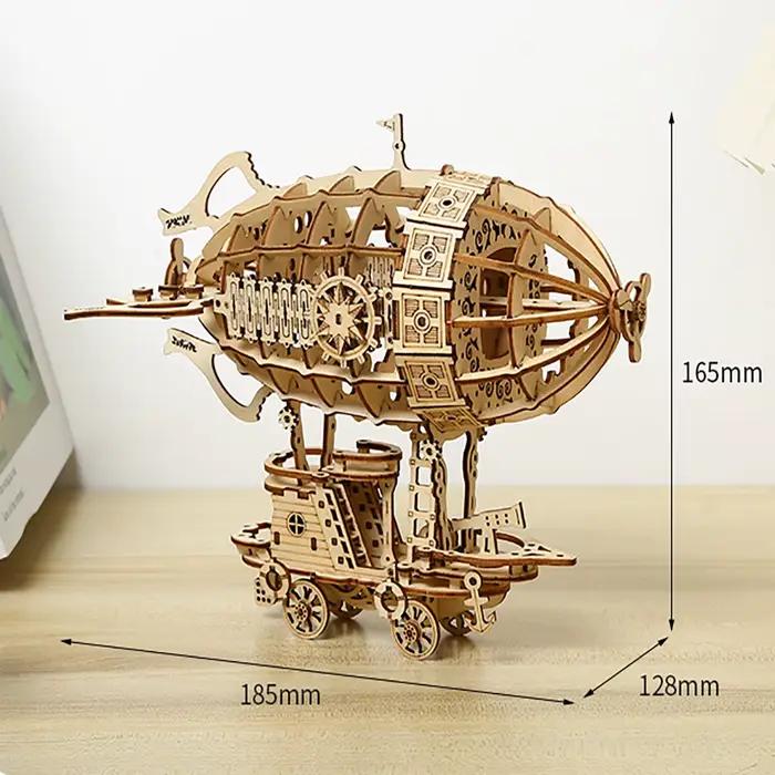 Modèle d'échelle de Puzzle en bois de voiture 3D dirigeable