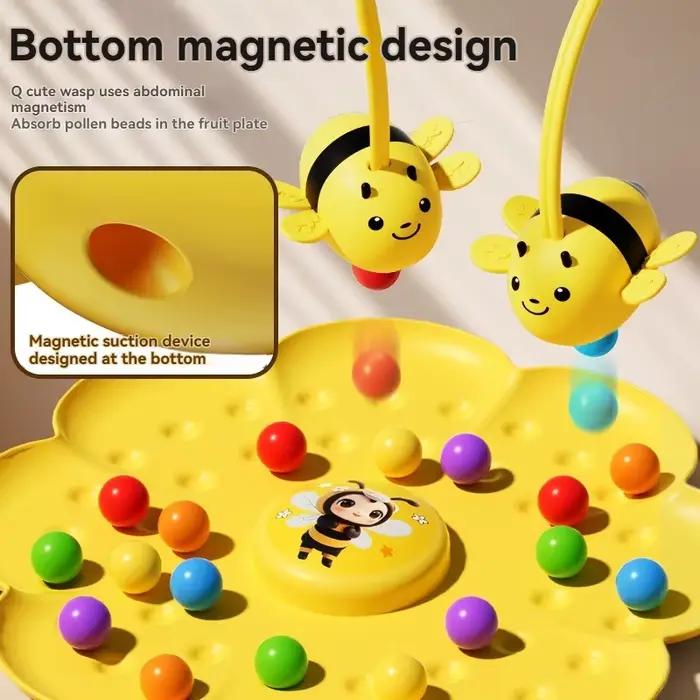 Jeu de société magnétique pour la pêche aux abeilles et aux haricots
