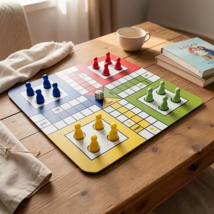 Jeu de dés classique LUDO pour 2 à 4 joueurs