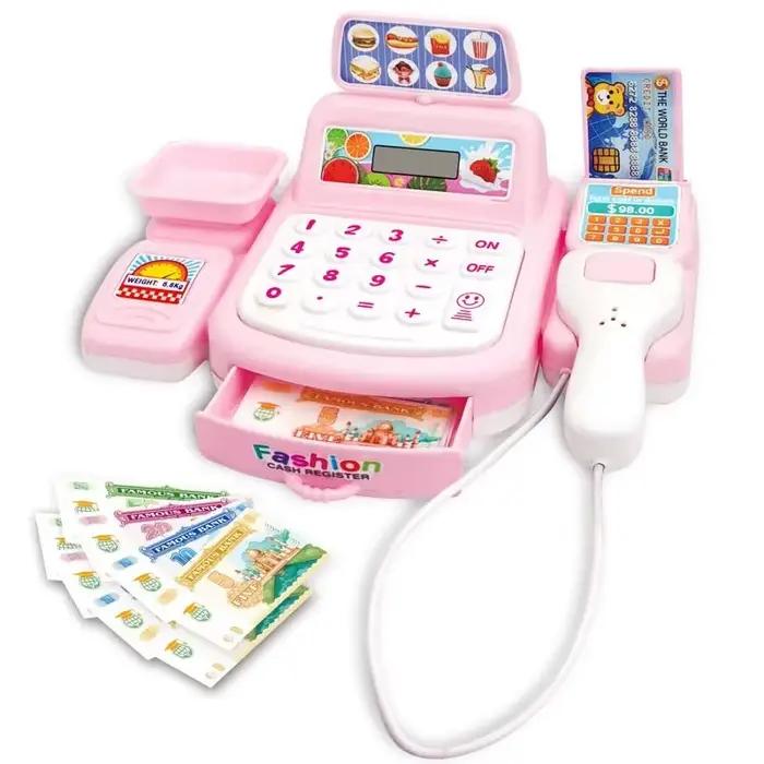 Simulation Shopping maison de trésorerie jouets jeu électronique éclairage et effets sonores supermarché caissier