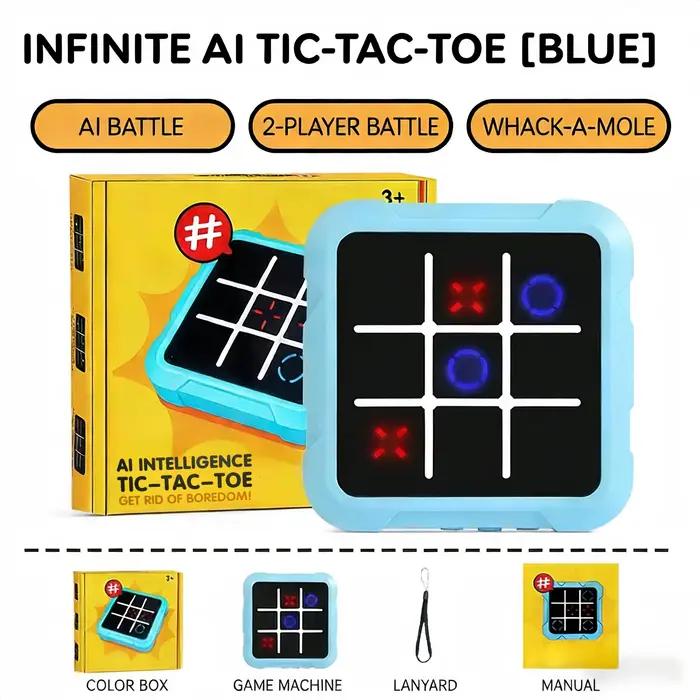 Jeu de société électronique multifonctionnel portable Tic-Tac-Toe
