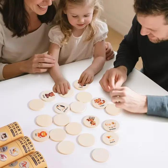 Jeu d'échecs en bois, bâton de mémoire, puzzle coloré, jouet éducatif Montessori pour enfants, apprentissage cognitif