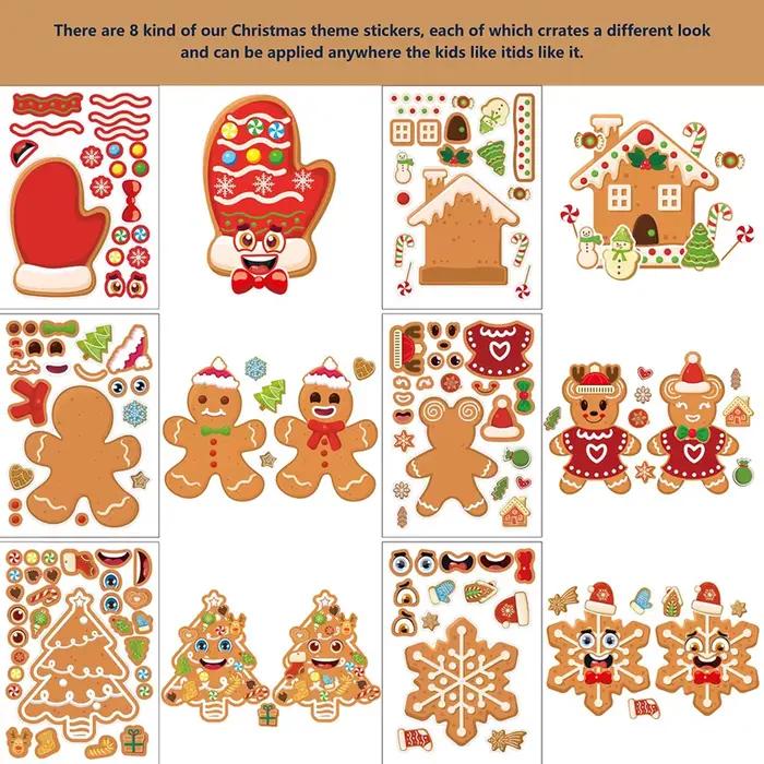 Autocollants de puzzle de Noël mignons pour enfants