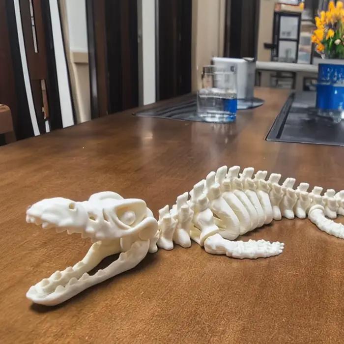 Figurine d'action de dinosaure jouet Mosasaurus articulé imprimé en 3D